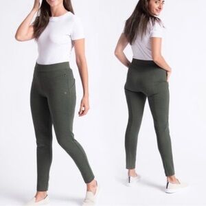 Betabrand‎ Journey Zippered Skinny-Leg Pocket High Rise Dress Yoga Pants M